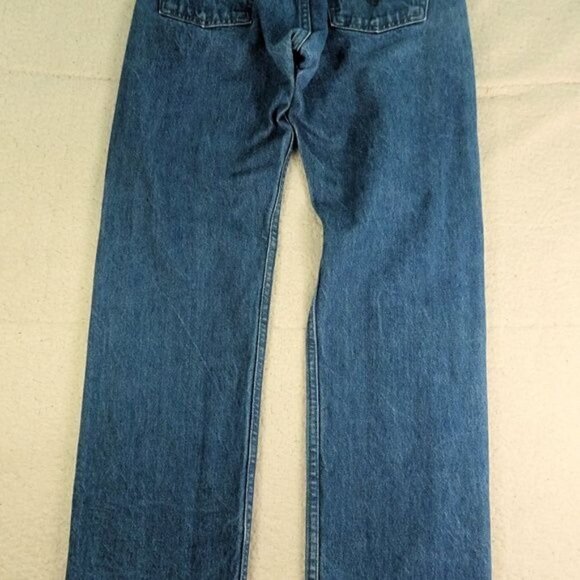 Levis' 501XX Blue Straight Fit Button Fly Denim Jeans W30xL30 - Picture 2 of 8